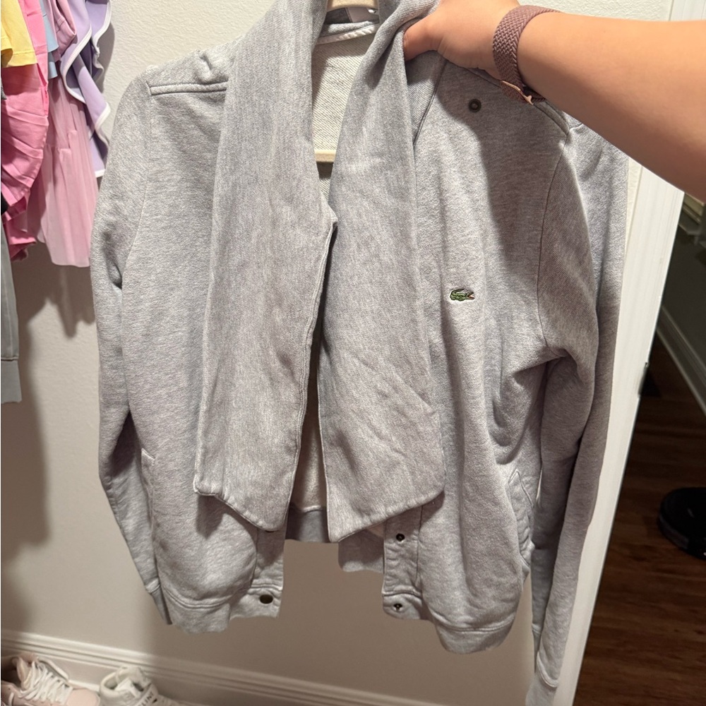 Lacoste Light Gray Casual Jacket